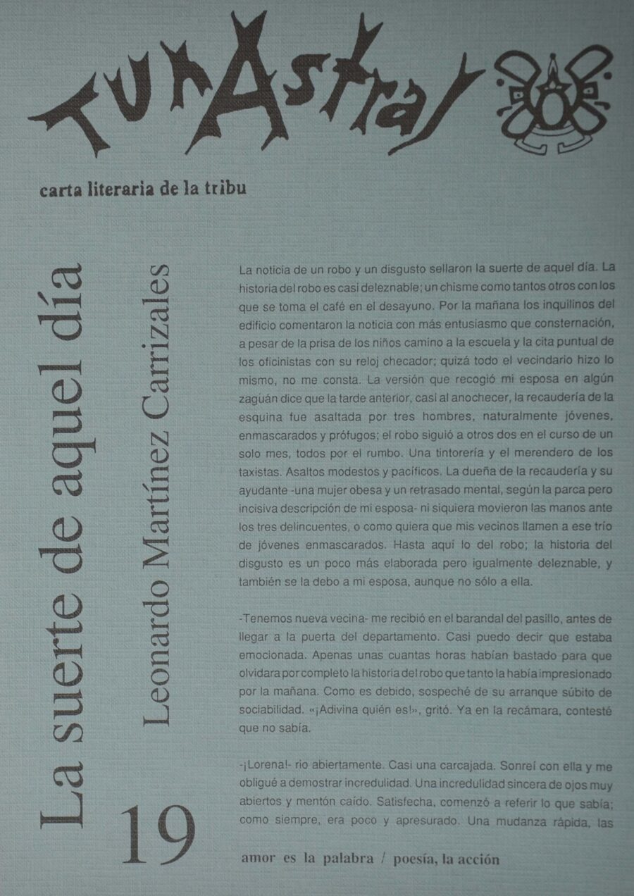 Carta Literaria 19